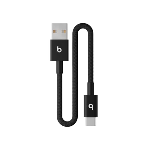 Beats USB C to Lightning Woven Cable Fast Charging Durable/Tangle Free Compatible Charger for Apple Devices w Lightning Ports  1 5 m  5 ft    Bolt Black