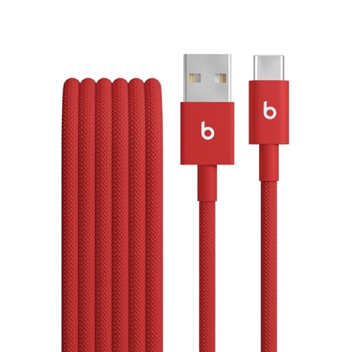 Beats USB C to Lightning Woven Cable Fast Charging Durable/Tangle Free Compatible Charger for Apple Devices w Lightning Ports  1 5 m  5 ft    Bolt Black