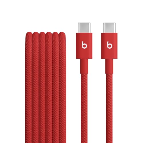 Beats USB C to Lightning Woven Cable Fast Charging Durable/Tangle Free Compatible Charger for Apple Devices w Lightning Ports  1 5 m  5 ft    Bolt Black