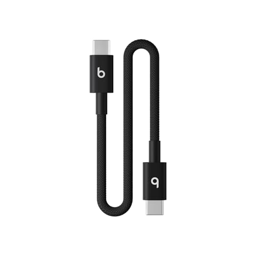 Beats USB C to Lightning Woven Cable Fast Charging Durable/Tangle Free Compatible Charger for Apple Devices w Lightning Ports  1 5 m  5 ft    Bolt Black