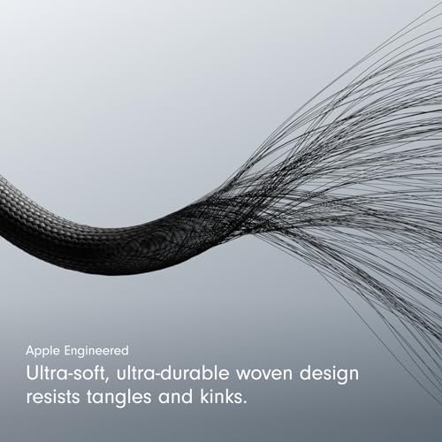 Beats USB C to Lightning Woven Cable Fast Charging Durable/Tangle Free Compatible Charger for Apple Devices w Lightning Ports  1 5 m  5 ft    Bolt Black