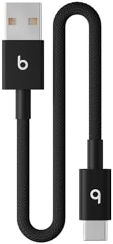 Beats USB C to Lightning Woven Cable Fast Charging Durable/Tangle Free Compatible Charger for Apple Devices w Lightning Ports  1 5 m  5 ft    Bolt Black