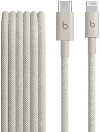 Beats USB C to Lightning Woven Cable Fast Charging Durable/Tangle Free Compatible Charger for Apple Devices w Lightning Ports  1 5 m  5 ft    Bolt Black