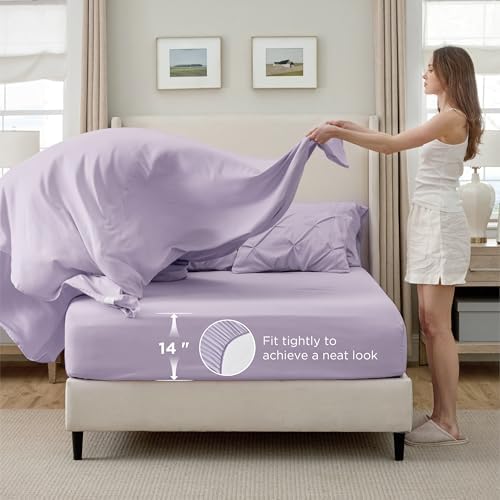 Bedsure Queen Comforter Set Baby Pea Green   Bed in a Bag Queen Size Bedding 7 Pieces  GentleSoft  Pintuck Bed Set Gift for Family  Pinch Pleat All Season Comforter with Sheets  Pillowcases & Shams