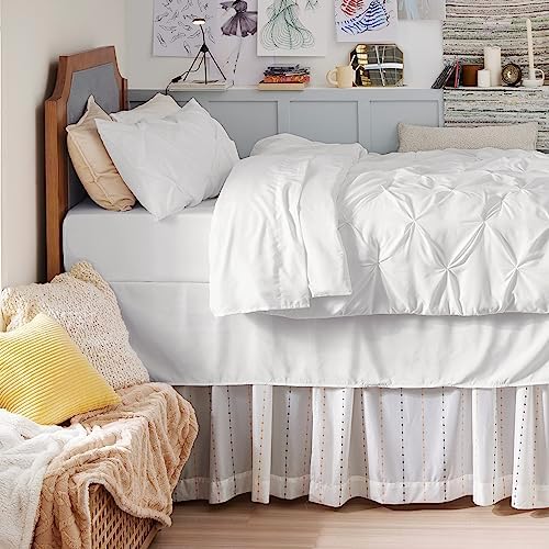 Bedsure Queen Comforter Set Baby Pea Green   Bed in a Bag Queen Size Bedding 7 Pieces  GentleSoft  Pintuck Bed Set Gift for Family  Pinch Pleat All Season Comforter with Sheets  Pillowcases & Shams