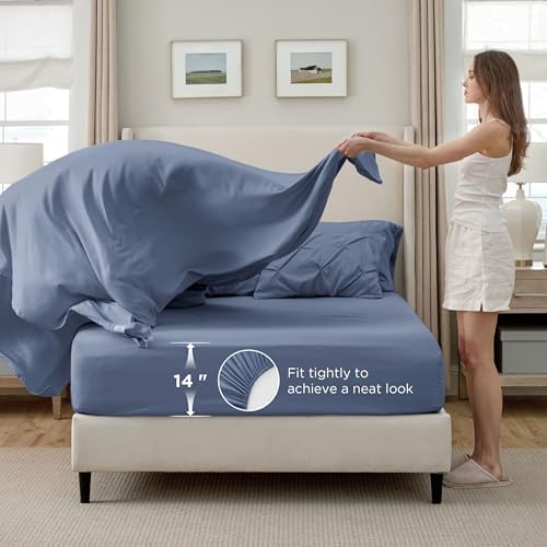 Bedsure Queen Comforter Set Baby Pea Green   Bed in a Bag Queen Size Bedding 7 Pieces  GentleSoft  Pintuck Bed Set Gift for Family  Pinch Pleat All Season Comforter with Sheets  Pillowcases & Shams