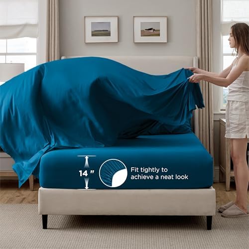 Bedsure Queen Comforter Set Baby Pea Green   Bed in a Bag Queen Size Bedding 7 Pieces  GentleSoft  Pintuck Bed Set Gift for Family  Pinch Pleat All Season Comforter with Sheets  Pillowcases & Shams