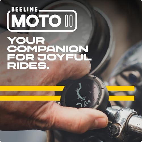 Beeline Moto II   Next Gen Motorcycle GPS Tracker   Compact Design  Waterproof Build  Simple Display & 14 Hour Battery  Glove Friendly Motorcycle Sat Nav Perfect for Adventure & Daily Commutes  Metal