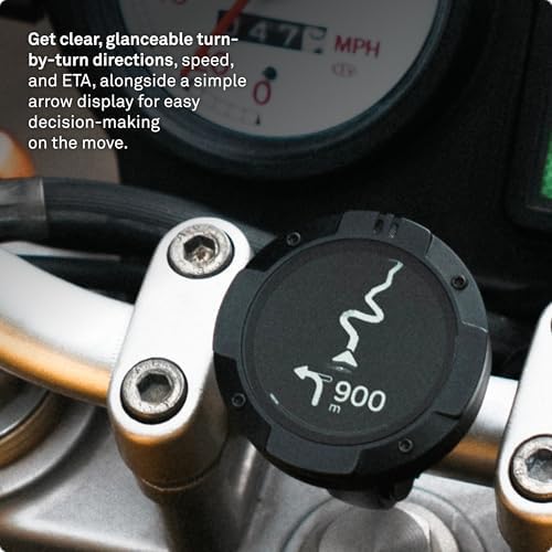 Beeline Moto II   Next Gen Motorcycle GPS Tracker   Compact Design  Waterproof Build  Simple Display & 14 Hour Battery  Glove Friendly Motorcycle Sat Nav Perfect for Adventure & Daily Commutes  Black
