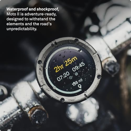 Beeline Moto II   Next Gen Motorcycle GPS Tracker   Compact Design  Waterproof Build  Simple Display & 14 Hour Battery  Glove Friendly Motorcycle Sat Nav Perfect for Adventure & Daily Commutes  Black