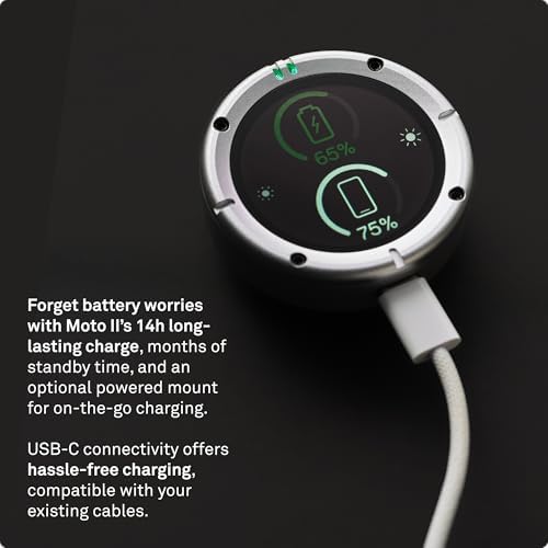 Beeline Moto II   Next Gen Motorcycle GPS Tracker   Compact Design  Waterproof Build  Simple Display & 14 Hour Battery  Glove Friendly Motorcycle Sat Nav Perfect for Adventure & Daily Commutes  Black