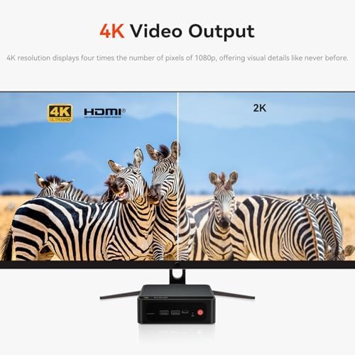 Beelink SER5 MAX Mini PC  AMD Ryzen 7 6800U 6nm  8C/16T  up to 4 7GHz  Mini Computer 24GB LPDDR5 RAM 500GB NVME SSD  Micro PC 4K 60Hz Triple Display  Mini Gaming Computer WiFi6/BT5 2/HTPC/W 11 Pro