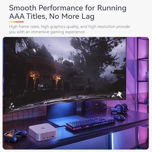 Beelink SER5 MAX Mini PC  AMD Ryzen 7 6800U 6nm  8C/16T  up to 4 7GHz  Mini Computer 24GB LPDDR5 RAM 500GB NVME SSD  Micro PC 4K 60Hz Triple Display  Mini Gaming Computer WiFi6/BT5 2/HTPC/W 11 Pro