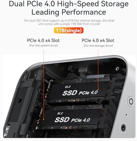 Beelink SER5 MAX Mini PC  AMD Ryzen 7 6800U 6nm  8C/16T  up to 4 7GHz  Mini Computer 24GB LPDDR5 RAM 500GB NVME SSD  Micro PC 4K 60Hz Triple Display  Mini Gaming Computer WiFi6/BT5 2/HTPC/W 11 Pro