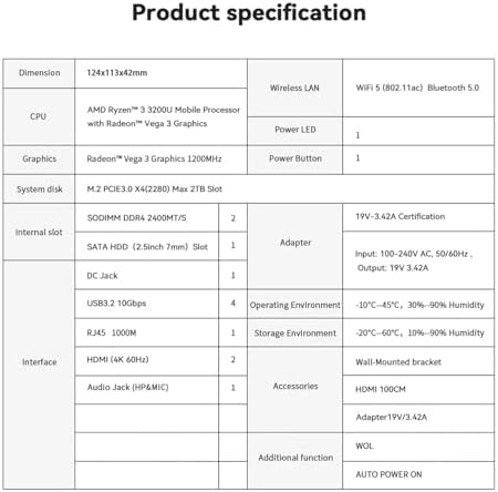 Beelink SER5 MAX Mini PC  AMD Ryzen 7 6800U 6nm  8C/16T  up to 4 7GHz  Mini Computer 24GB LPDDR5 RAM 500GB NVME SSD  Micro PC 4K 60Hz Triple Display  Mini Gaming Computer WiFi6/BT5 2/HTPC/W 11 Pro