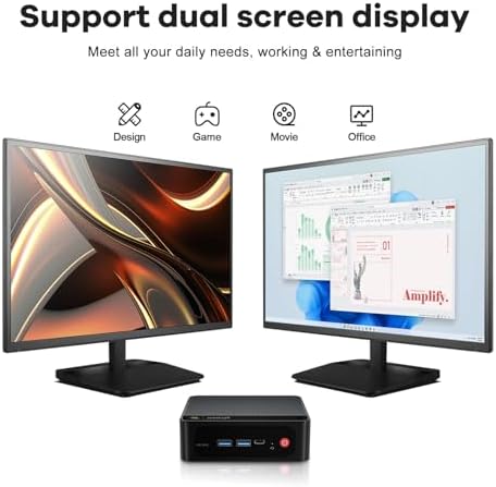 Beelink SER5 MAX Mini PC  AMD Ryzen 7 6800U 6nm  8C/16T  up to 4 7GHz  Mini Computer 24GB LPDDR5 RAM 500GB NVME SSD  Micro PC 4K 60Hz Triple Display  Mini Gaming Computer WiFi6/BT5 2/HTPC/W 11 Pro