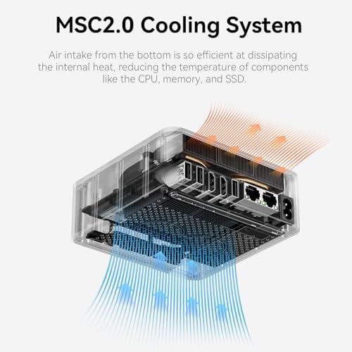 Beelink SER5 MAX Mini PC  AMD Ryzen 7 6800U 6nm  8C/16T  up to 4 7GHz  Mini Computer 24GB LPDDR5 RAM 500GB NVME SSD  Micro PC 4K 60Hz Triple Display  Mini Gaming Computer WiFi6/BT5 2/HTPC/W 11 Pro