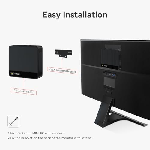 Beelink SER5 MAX Mini PC  AMD Ryzen 7 6800U 6nm  8C/16T  up to 4 7GHz  Mini Computer 24GB LPDDR5 RAM 500GB NVME SSD  Micro PC 4K 60Hz Triple Display  Mini Gaming Computer WiFi6/BT5 2/HTPC/W 11 Pro
