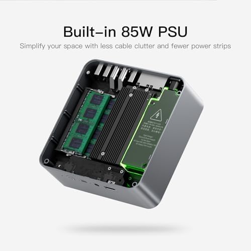 Beelink SER5 MAX Mini PC  AMD Ryzen 7 6800U 6nm  8C/16T  up to 4 7GHz  Mini Computer 24GB LPDDR5 RAM 500GB NVME SSD  Micro PC 4K 60Hz Triple Display  Mini Gaming Computer WiFi6/BT5 2/HTPC/W 11 Pro