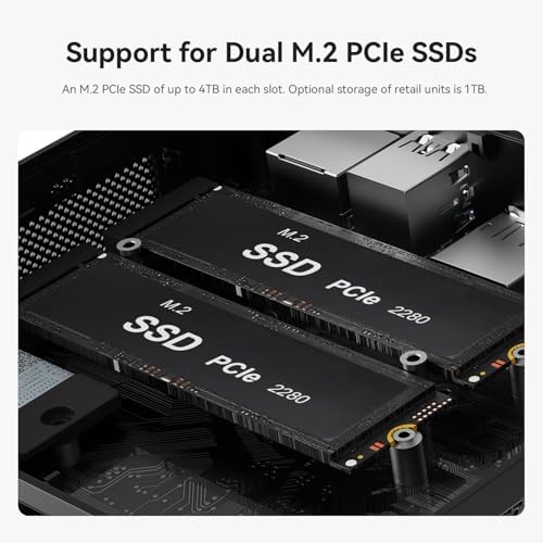 Beelink SER5 MAX Mini PC AMD Ryzen 7 7735HS up to 4 75GHz 8C/16T   Mini Computer 24GB LPDDR5 RAM 1TB PCIe4 0 X4 SSD  4K Triple Display  WiFi 6  BT 5 4 RJ45 2 5G LAN