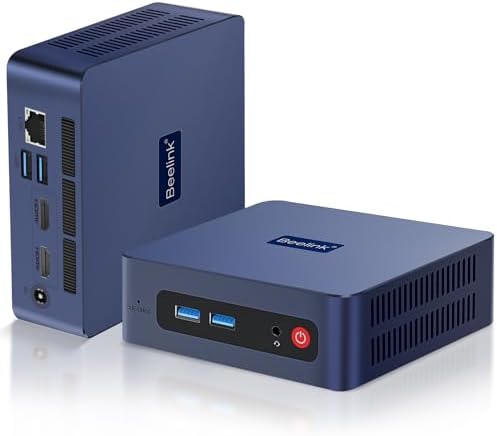 Beelink SER5 MAX Mini PC AMD Ryzen 7 7735HS up to 4 75GHz 8C/16T   Mini Computer 24GB LPDDR5 RAM 1TB PCIe4 0 X4 SSD  4K Triple Display  WiFi 6  BT 5 4 RJ45 2 5G LAN