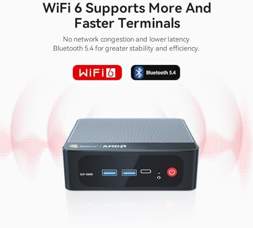 Beelink SER5 Pro Mini PC  AMD Ryzen 5 5625U 6C/12T  Up to 4 3GHz 16GB DDR4 RAM   500GB SSD Mini Desktop Computer  WiFi 6 /BT5 4/2 5G LAN  DP  HDMI  Type C Triple Display  W 11 Pro Mini Computer