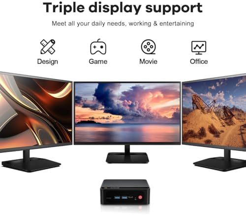 Beelink SER5 Pro Mini PC  AMD Ryzen 5 5625U 6C/12T  Up to 4 3GHz 16GB DDR4 RAM   500GB SSD Mini Desktop Computer  WiFi 6 /BT5 4/2 5G LAN  DP  HDMI  Type C Triple Display  W 11 Pro Mini Computer