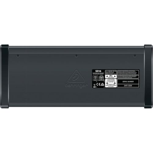 Behringer SD16 I/O Stage Box with 16 Remote Controllable Midas Preamps  8 Outputs  AES50 Networking and ULTRANET Personal Monitoring Hub