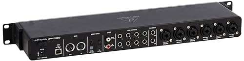 Behringer U PHORIA UMC1820 Audiophile 18x20  24 Bit/96 kHz USB Audio/MIDI Interface with Midas Mic Preamplifiers