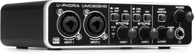 Behringer U Phoria UMC202HD USB Audio Interface