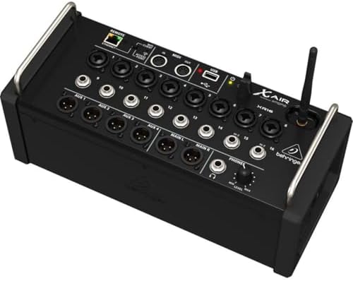 Behringer X AIR XR16 16 Input Digital Mixer for iPad/Android Tablets with 8 Programmable Midas Preamps  8 Line Inputs  Integrated Wifi Module and USB Stereo Recorder