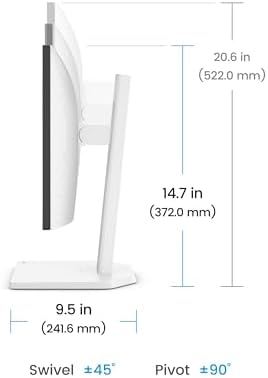BenQ GW2490TC 23 8 IPS Computer Montior  1080P FHD  144Hz  Height and Tilt Adjustable  Home Office  USB C  Visual Optimizer  Flicker Free  Low Blue Light  Ultra Slim Bezel  TUV Certified  Eye CareU