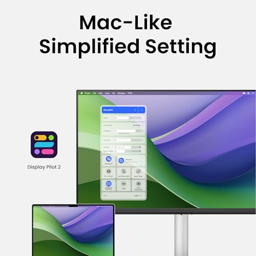 BenQ MA320U 32  4K 3840x2160 Monitor for MacBook  Pro/Air  Dual USB C  90W Power Delivery  Mac Color Match  USB Hub  Brightness & Volume Control on Mac  Height & Tilt Adjustable Stand  P3 Color Gamut