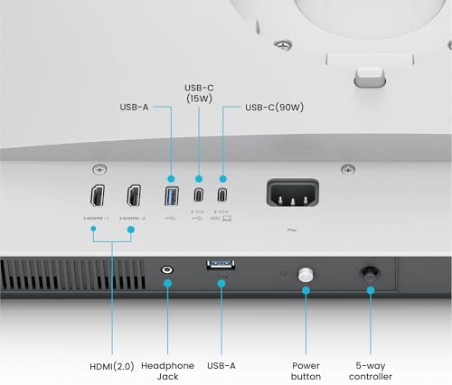 BenQ MA320U 32  4K 3840x2160 Monitor for MacBook  Pro/Air  Dual USB C  90W Power Delivery  Mac Color Match  USB Hub  Brightness & Volume Control on Mac  Height & Tilt Adjustable Stand  P3 Color Gamut