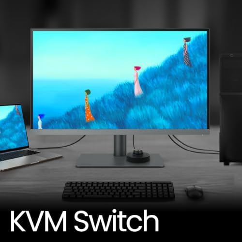 BenQ PD2706U Monitor 4K de 27 pulgadas, USB C de 90 W, UHD, P3, sRGB, Rec.709, DisplayHDR 400, IPS, Tecnología AQCOLOR, Calibrado de fábrica, Modo de color, DualView, Modo Darkroom, Modo de animación, modo CAD/CAM, KVM