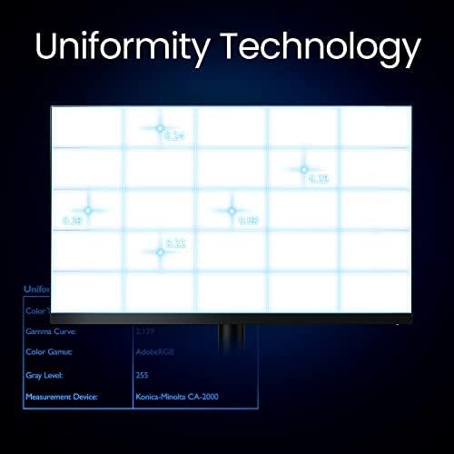 BenQ PD2706U Monitor 4K de 27 pulgadas, USB C de 90 W, UHD, P3, sRGB, Rec.709, DisplayHDR 400, IPS, Tecnología AQCOLOR, Calibrado de fábrica, Modo de color, DualView, Modo Darkroom, Modo de animación, modo CAD/CAM, KVM