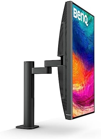 BenQ PD2706U Monitor 4K de 27 pulgadas, USB C de 90 W, UHD, P3, sRGB, Rec.709, DisplayHDR 400, IPS, Tecnología AQCOLOR, Calibrado de fábrica, Modo de color, DualView, Modo Darkroom, Modo de animación, modo CAD/CAM, KVM