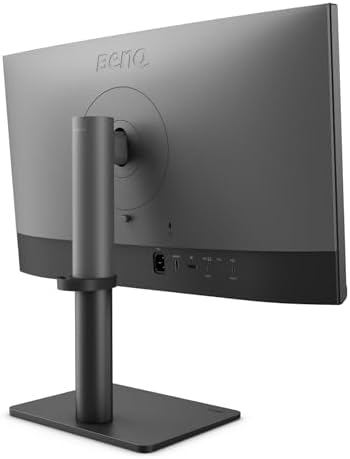 BenQ PD2706U Monitor 4K de 27 pulgadas, USB C de 90 W, UHD, P3, sRGB, Rec.709, DisplayHDR 400, IPS, Tecnología AQCOLOR, Calibrado de fábrica, Modo de color, DualView, Modo Darkroom, Modo de animación, modo CAD/CAM, KVM