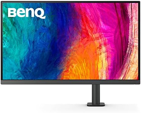 BenQ PD2706U Monitor 4K de 27 pulgadas, USB C de 90 W, UHD, P3, sRGB, Rec.709, DisplayHDR 400, IPS, Tecnología AQCOLOR, Calibrado de fábrica, Modo de color, DualView, Modo Darkroom, Modo de animación, modo CAD/CAM, KVM