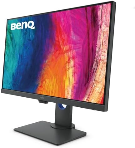 BenQ PD2706U Monitor 4K de 27 pulgadas, USB C de 90 W, UHD, P3, sRGB, Rec.709, DisplayHDR 400, IPS, Tecnología AQCOLOR, Calibrado de fábrica, Modo de color, DualView, Modo Darkroom, Modo de animación, modo CAD/CAM, KVM