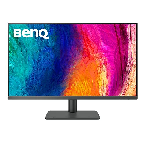 BenQ Monitor PD3205U listo para Mac de 32 pulgadas, 4K UHD, 99% Rec.709 y sRGB | IPS | DeltaE ≤3 | Sincronización ICC | Informe de calibración | AQCOLOR | Uniformidad | HotKey Puck | Ergonómico |