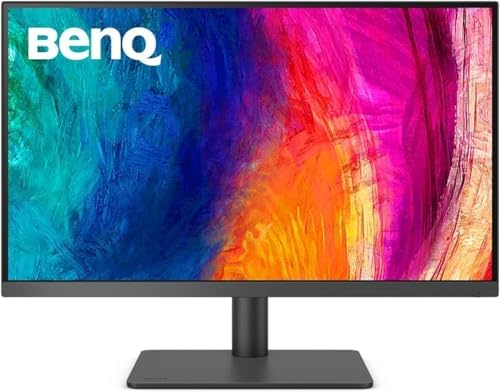 BenQ Monitor PD3205U listo para Mac de 32 pulgadas, 4K UHD, 99% Rec.709 y sRGB | IPS | DeltaE ≤3 | Sincronización ICC | Informe de calibración | AQCOLOR | Uniformidad | HotKey Puck | Ergonómico |
