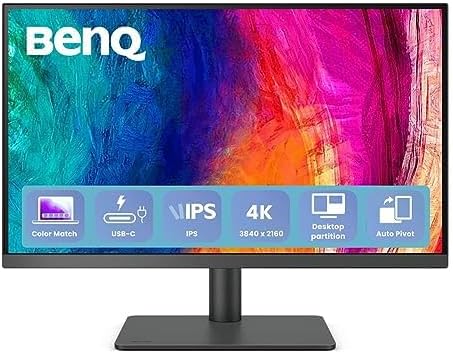 BenQ PD3205U Mac Ready Monitor 32 4K UHD 99  Rec 709 & sRGB  IPS  DeltaE  3  ICC Sync  Calibration Report  AQCOLOR  Uniformity HotKey Puck Ergonomic DisplayPort  USB C  90W   USB Hub