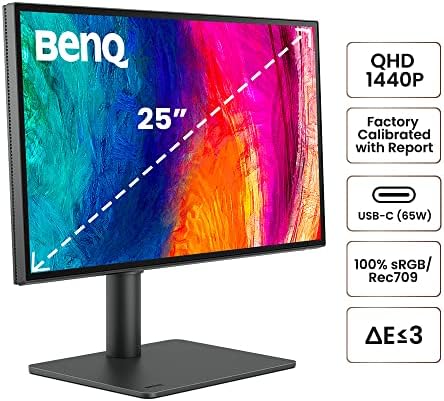 BenQ PD3205U Mac Ready Monitor 32 4K UHD 99  Rec 709 & sRGB  IPS  DeltaE  3  ICC Sync  Calibration Report  AQCOLOR  Uniformity HotKey Puck Ergonomic DisplayPort  USB C  90W   USB Hub