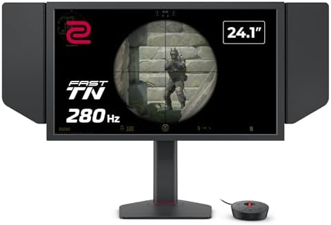 BenQ Zowie XL2546X  24 1 Fast TN 280Hz Gaming Monitor for Esports  Motion Clarity DyAc 2  1080p  XL Setting to Share  S Switch  Shielding Hood  Industrial Grade Bearing Height Adjustment