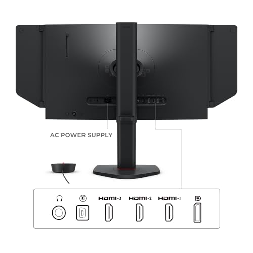 BenQ Zowie XL2586X  24 1 New Fast TN 600Hz Gaming Monitor  DyAc 2  1080p  Auto Game Mode by XL Setting to Share  Height Adjustment Powered by Industrial Grade Bearing Design  S Switch  Shielding Hood