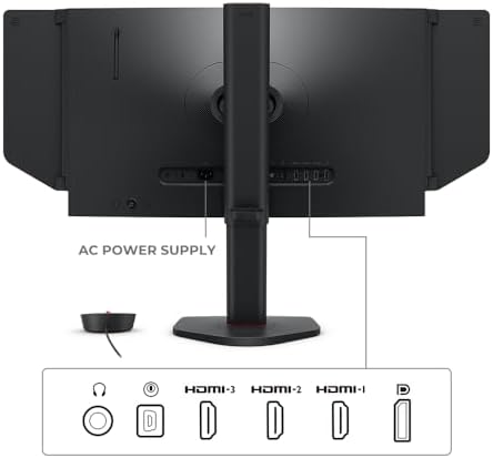 BenQ Zowie XL2586X  24 1 New Fast TN 600Hz Gaming Monitor  DyAc 2  1080p  Auto Game Mode by XL Setting to Share  Height Adjustment Powered by Industrial Grade Bearing Design  S Switch  Shielding Hood