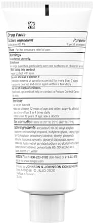 Bengay Lidocaine Pain Relief Cream  Maximum Strength OTC  Non Greasy Topical Analgesic with 4  Lidocaine to Desensitize Nerves  Numbing Cream with a Soothing Jasmine Scent  3 oz