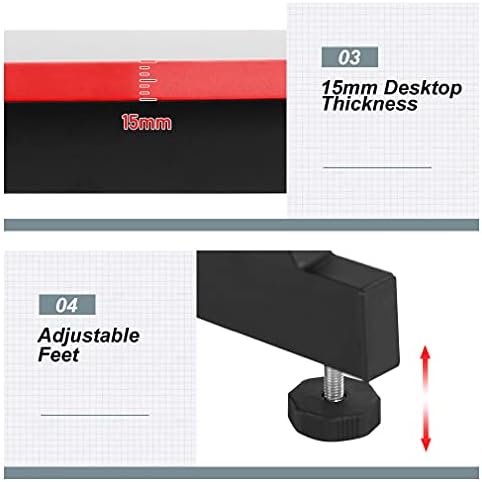 BestOffice   47 Gaming Desk   Red   Carbon Fiber Textured Computer Desk   Sturdy Steel Frame  Cup Holder  Headphone Hook  Cable Management Holes  Adjustable Leg Pads   for Gamers  Home  Office