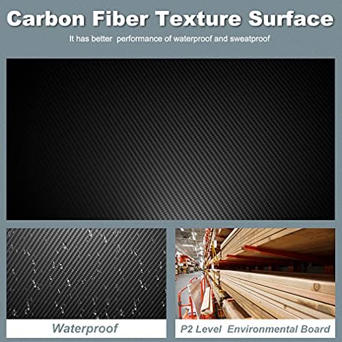 BestOffice   47 Gaming Desk   Red   Carbon Fiber Textured Computer Desk   Sturdy Steel Frame  Cup Holder  Headphone Hook  Cable Management Holes  Adjustable Leg Pads   for Gamers  Home  Office